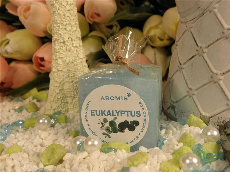 Eukalyptus -  Kostka 45 - Vonná svíčka