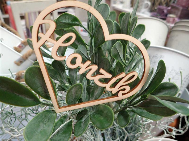 Nápis - SRDCE + JMÉNO