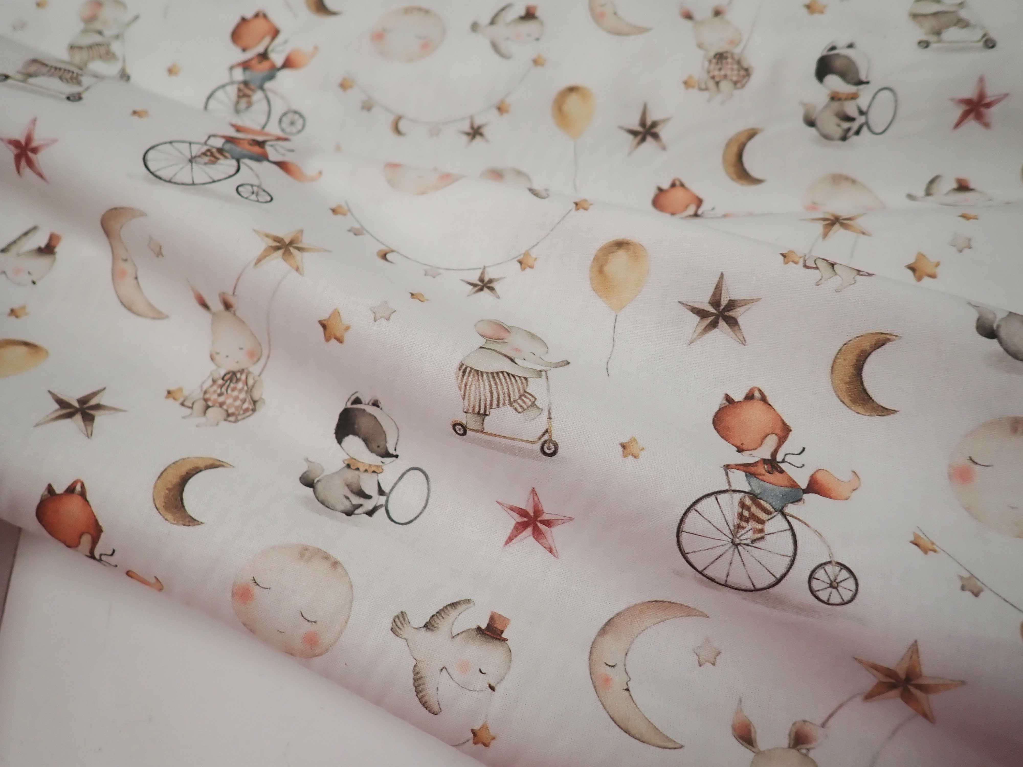 LÁTKA - DĚTSKÁ - POPELÍN - ZVÍŘÁTKA