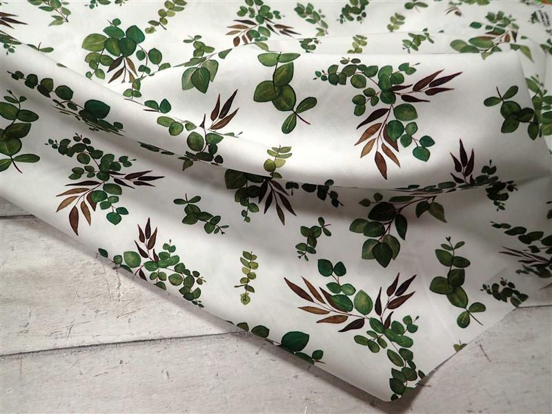 LÁTKA - POPELÍN - EUKALYPTUS