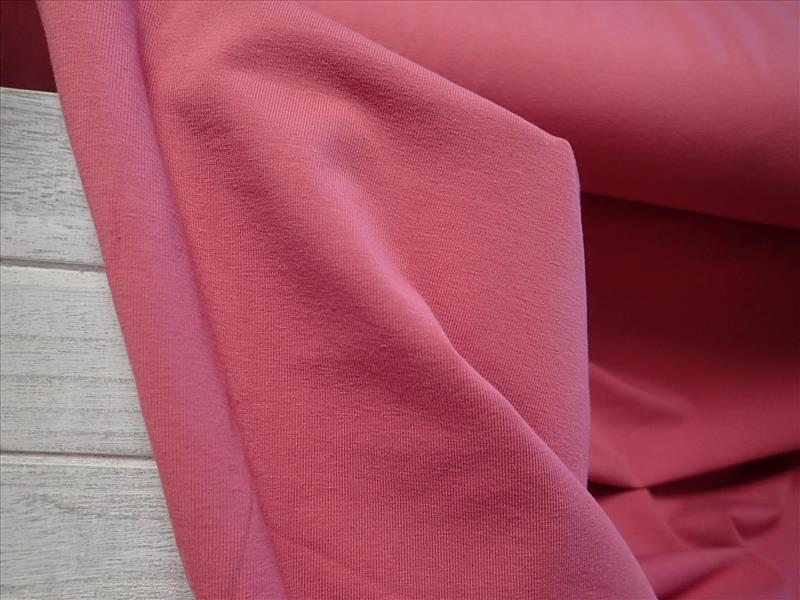 PLETENINA - JERSEY - STARORŮŽOVÁ - JEDNOBAREVNÁ