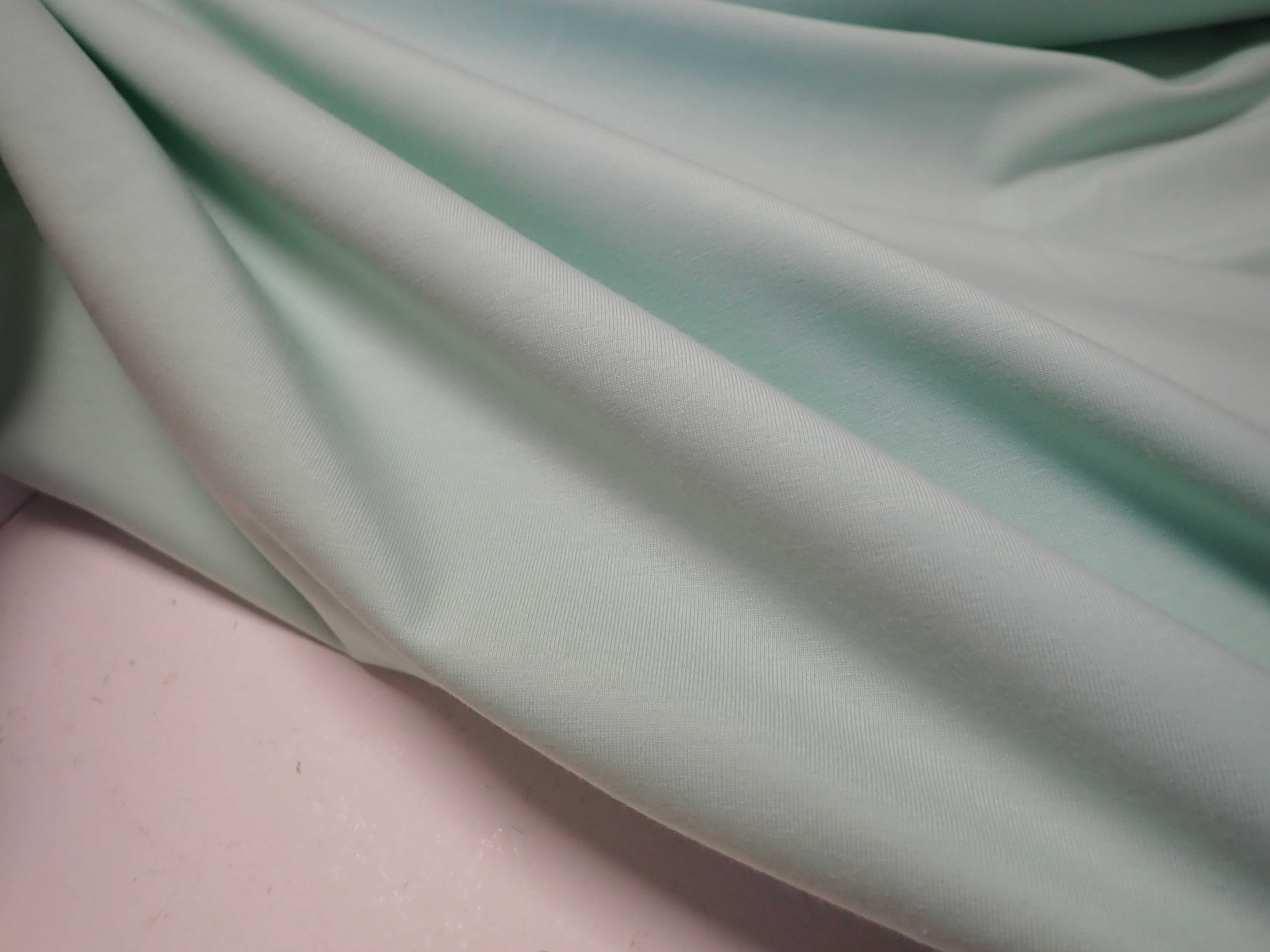 LÁTKA - PLETENINA - JERSEY - SVĚTLE MENTOLOVÁ