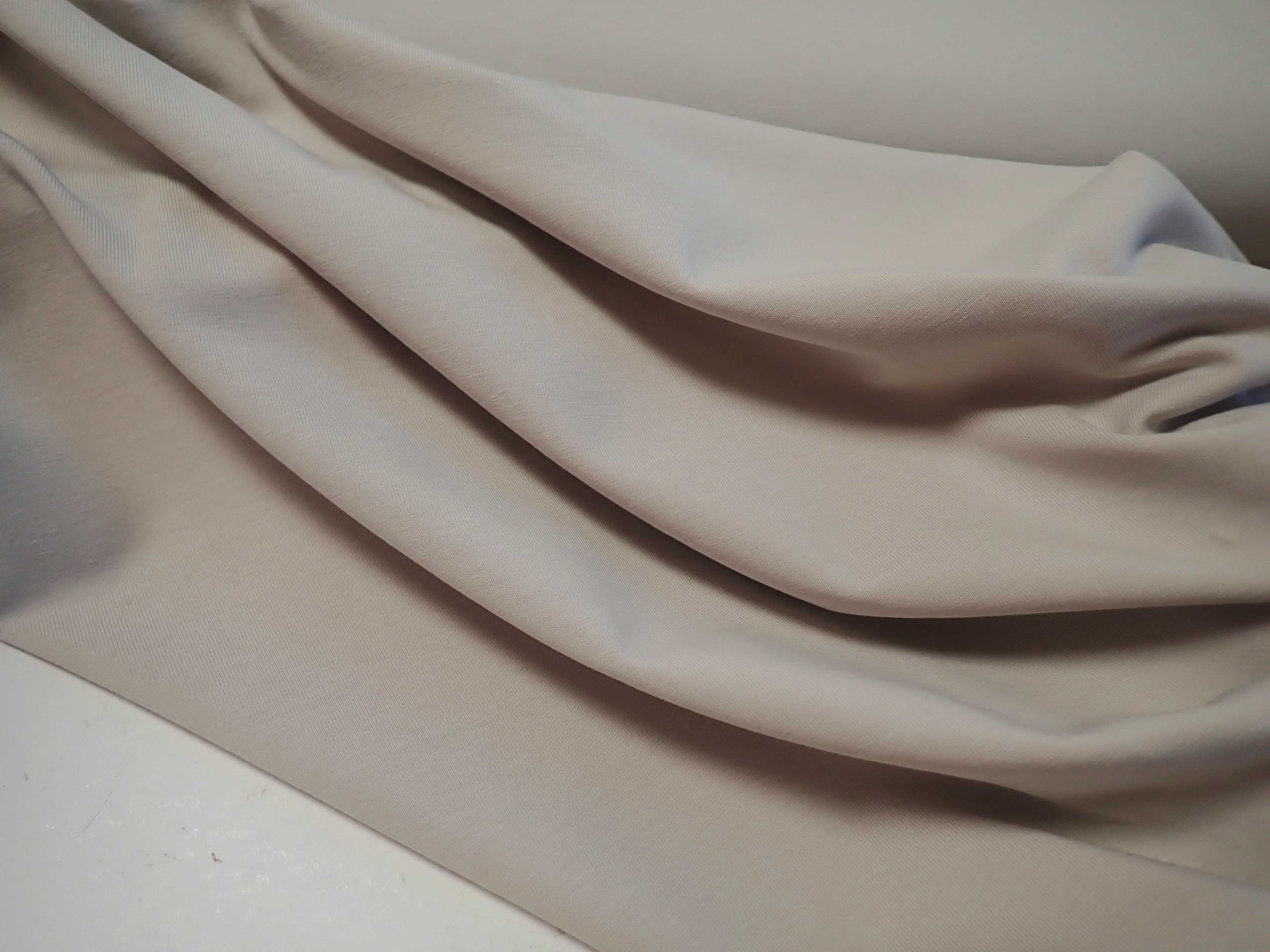 PLETENINA - JERSEY - BÉŽOVÁ JEDNOBAREVNÁ