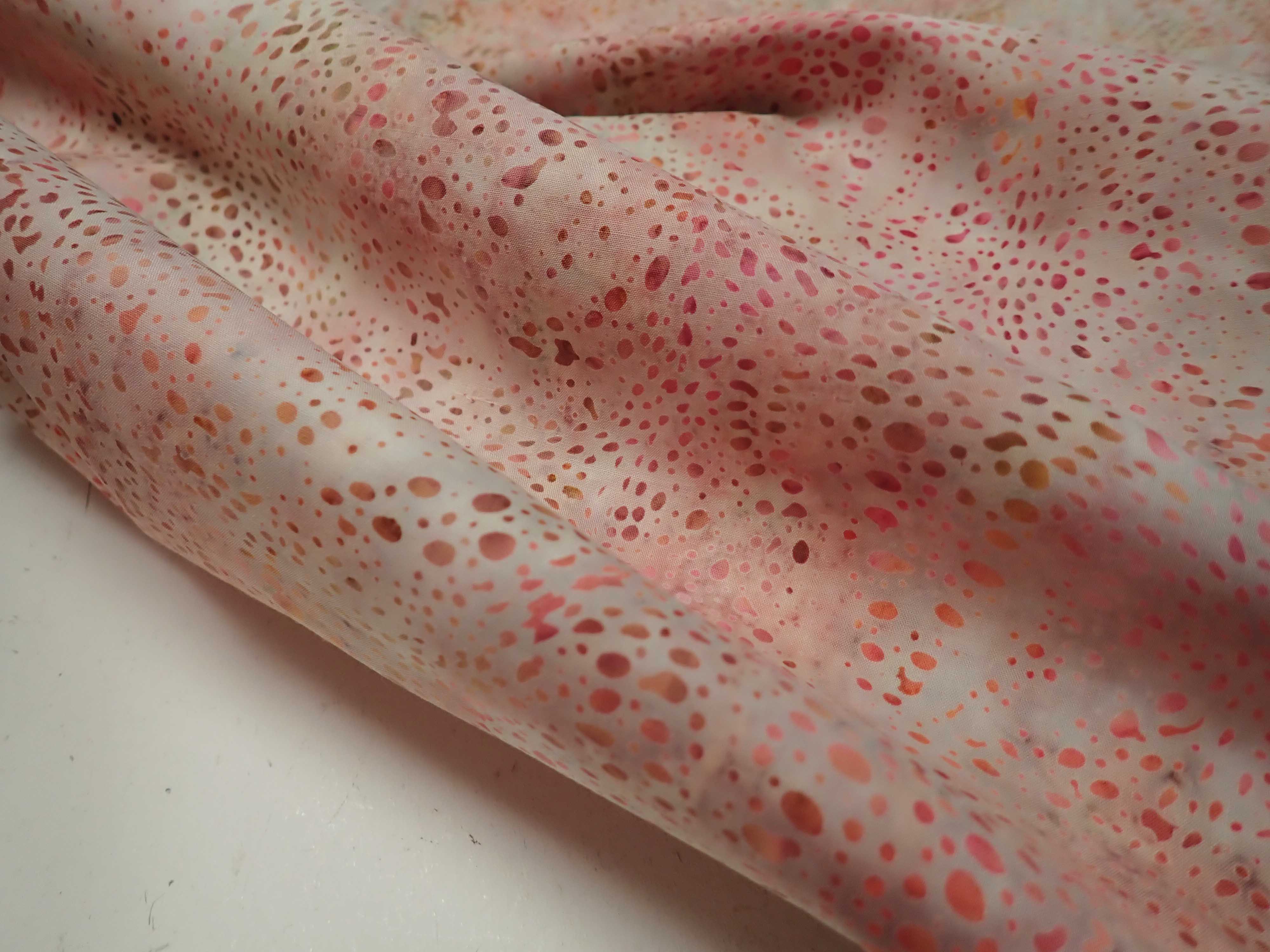 LÁTKA - BATIKA - RŮŽOVÁ