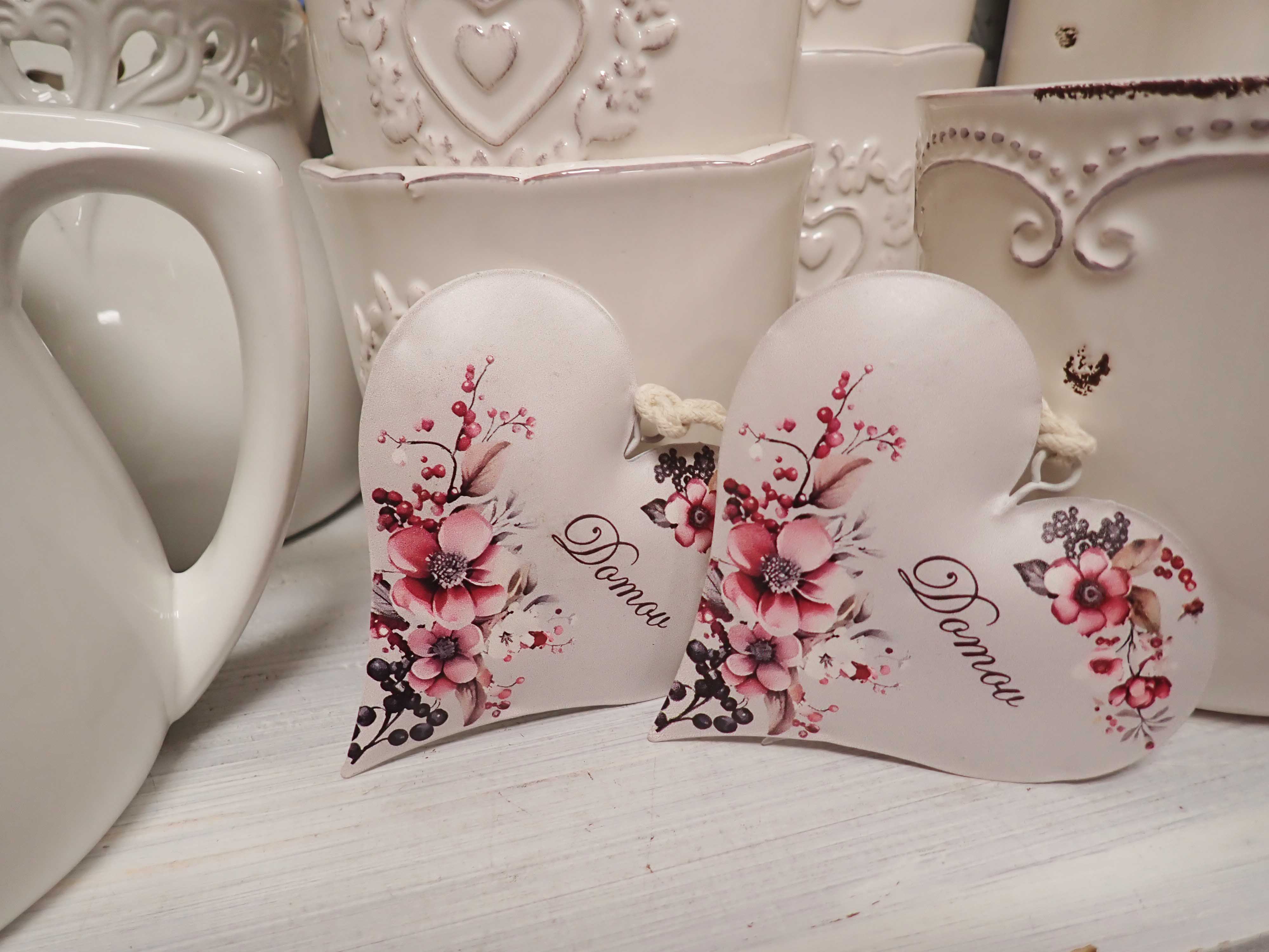 DEKORACE - PLECHOVÉ SRDÍČKO - DOMOV