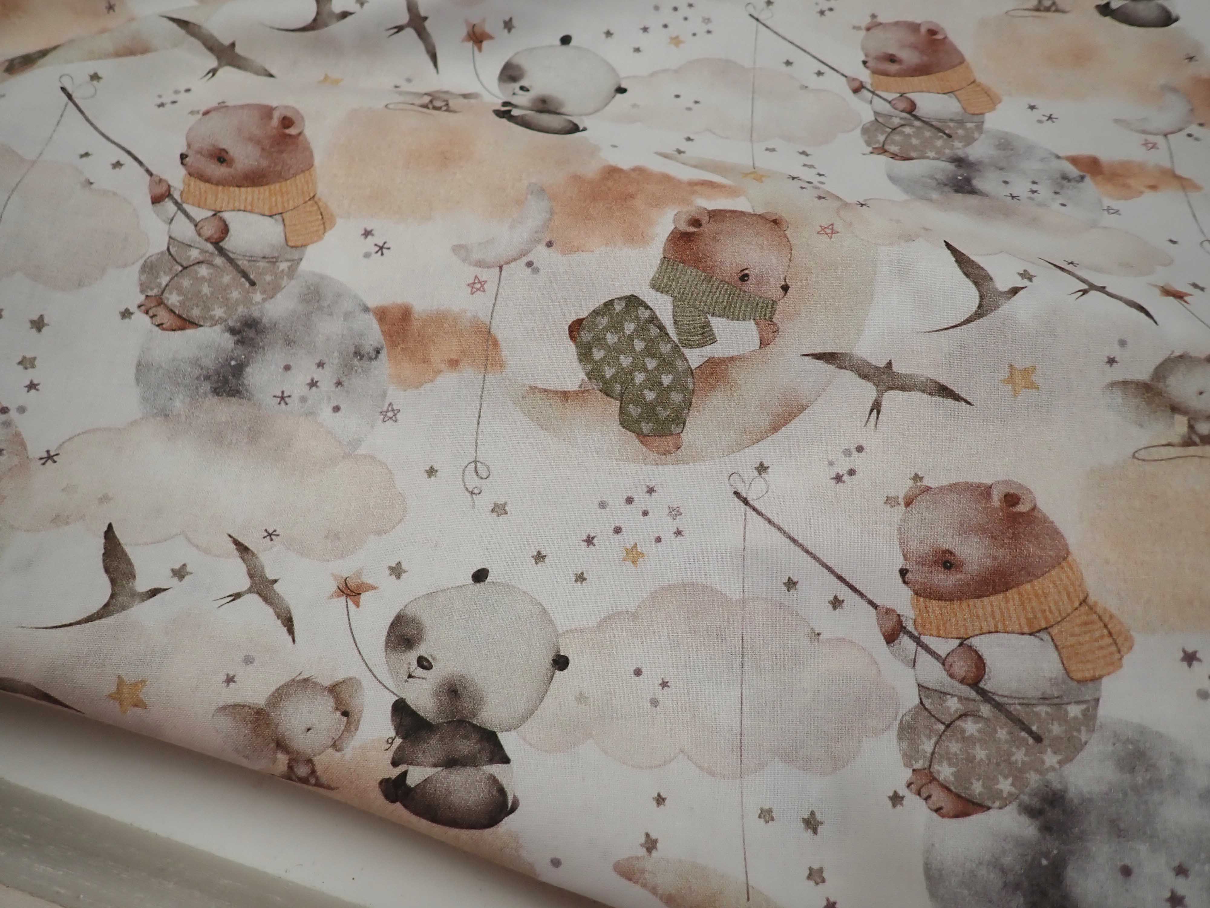 LÁTKA - POPELÍN - ZVÍŘÁTKA - FOTOTISK