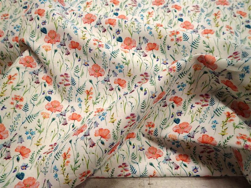 FOTOTISK - DIGITÁLNÍ TISK - POPELÍN - ROZKVETLÁ LOUKA