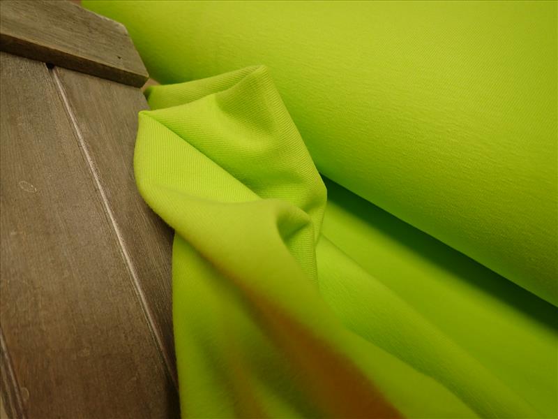 PLETENINA - JERSEY - JARNÍ ZELENÁ ZÁŘIVÁ