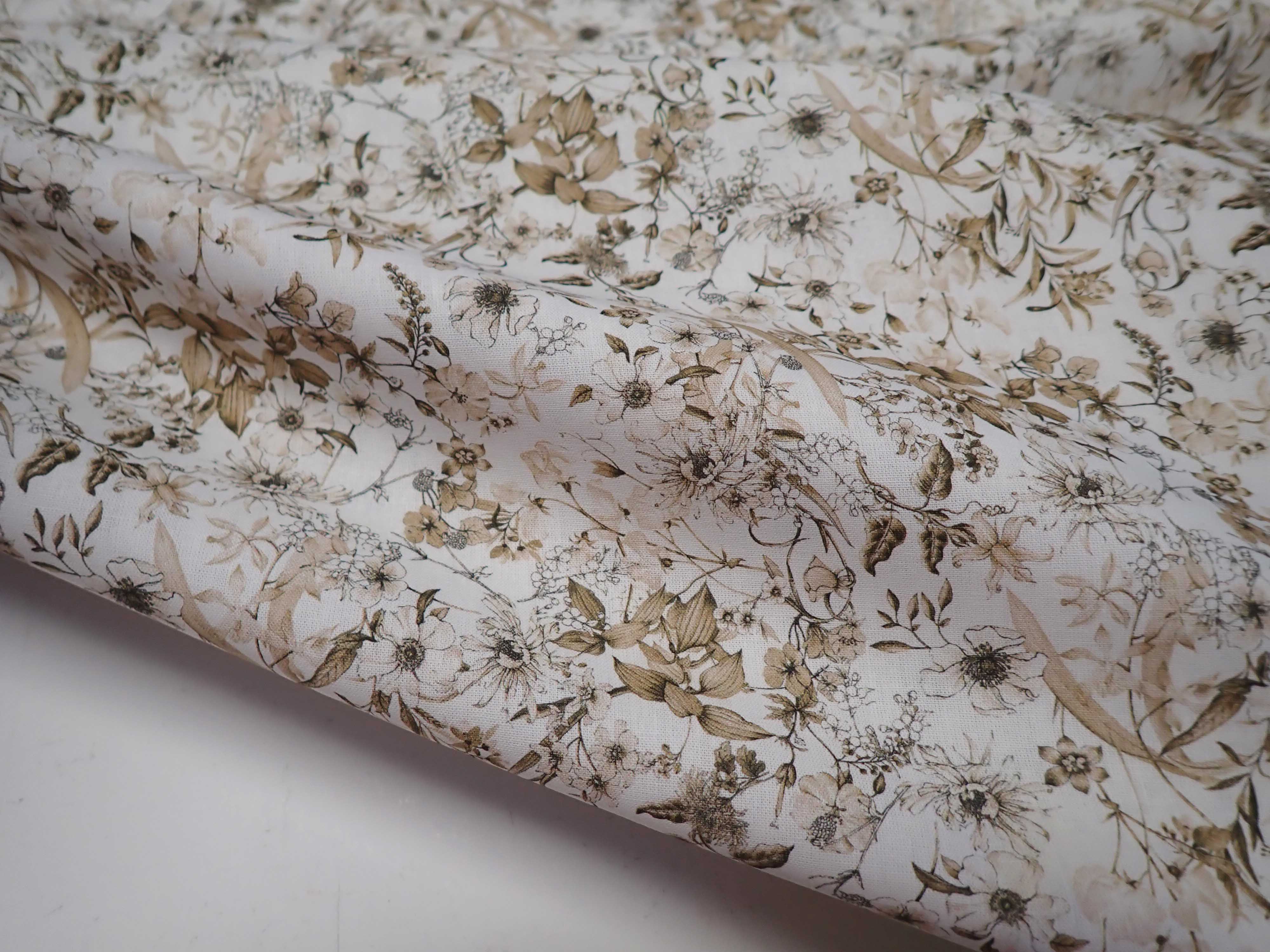 LÁTKA - FOTOTISK - BÉŽOVÉ KYTIČKY