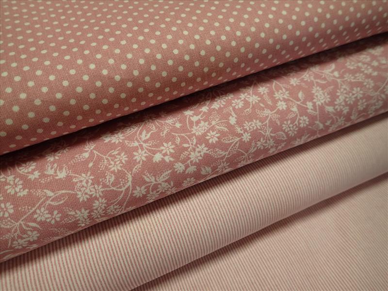 LÁTKA - PROUŽKY - STARORŮŽOVÝ ÚZKÝ