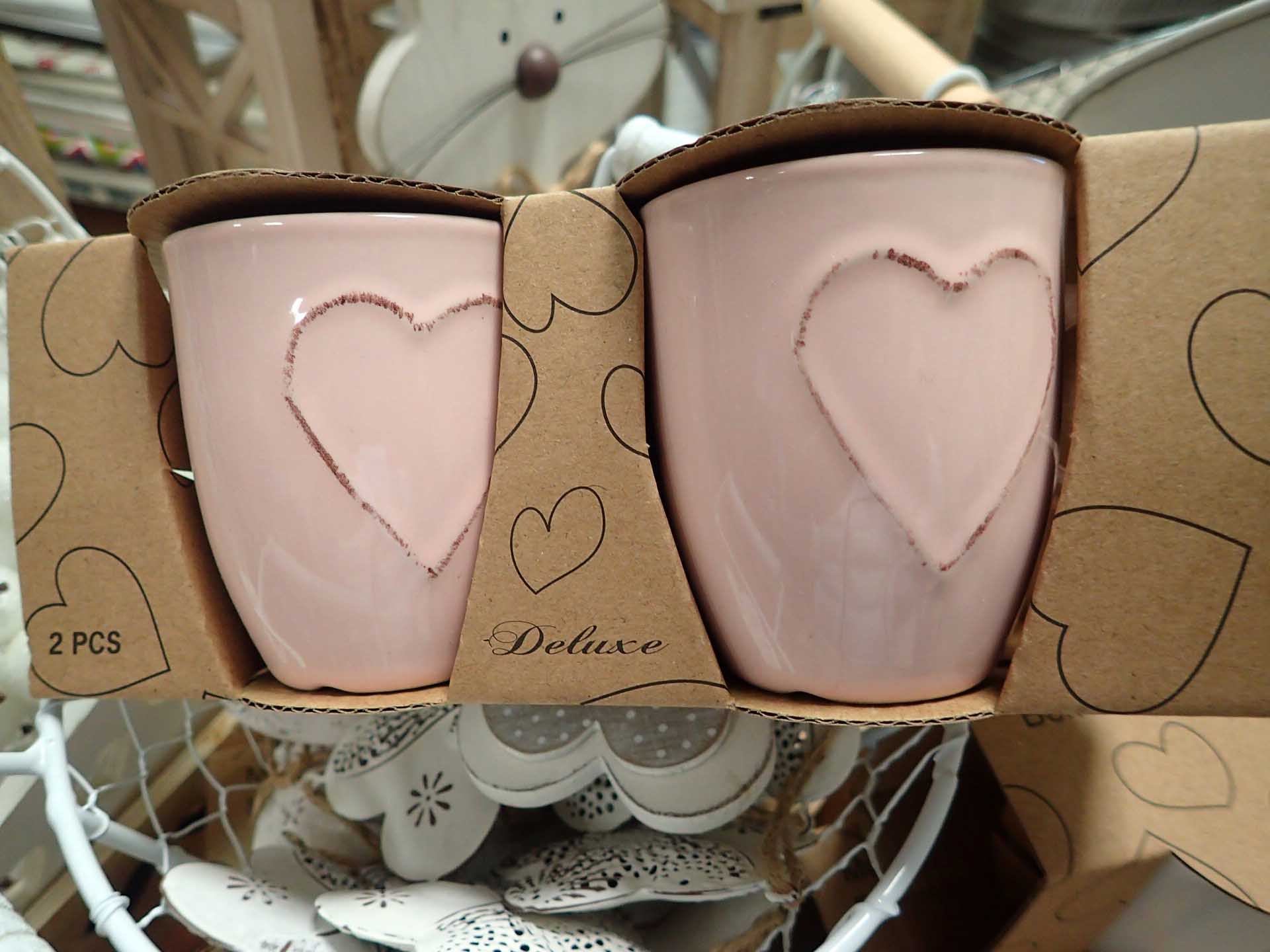 HRNÍČEK - SRDCE RŮŽOVÝ - 2 KUSY