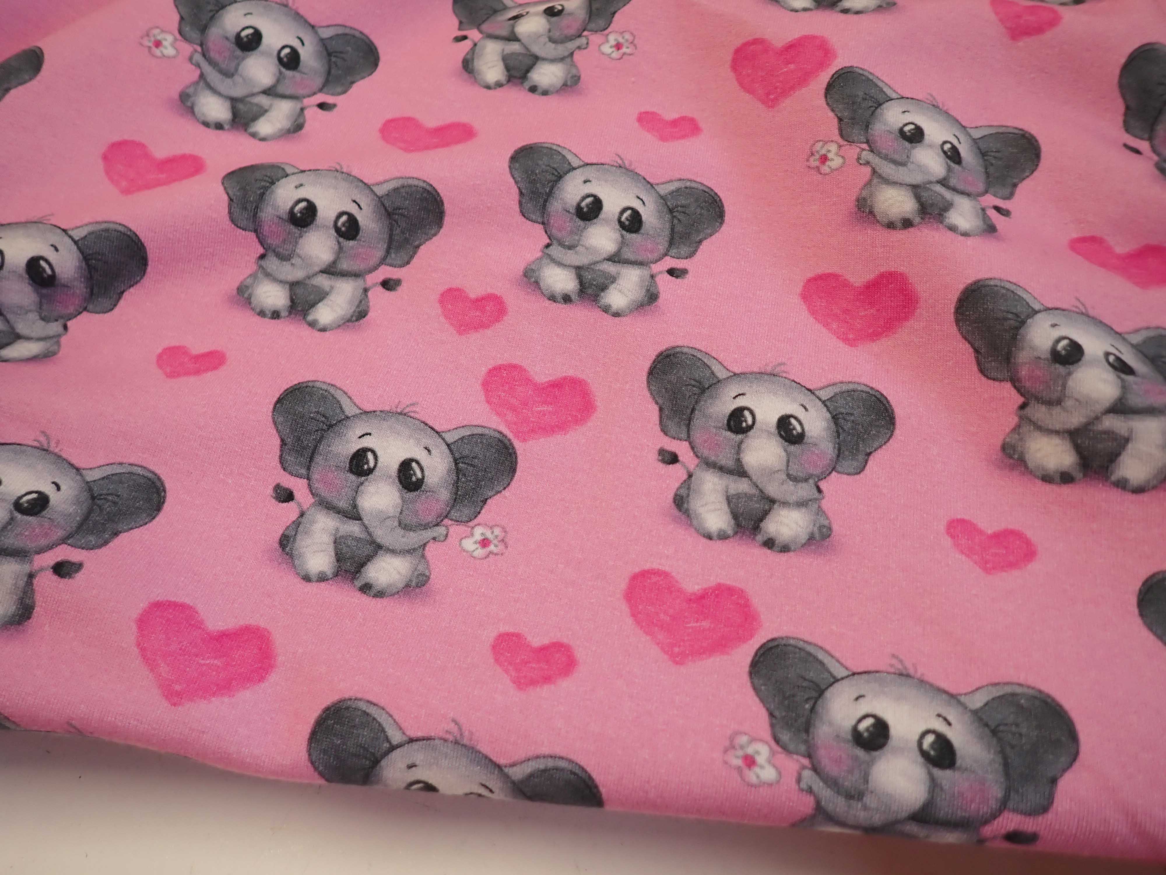 LÁTKA - TEPLÁKOVINA - FOTOTISK - SLONI