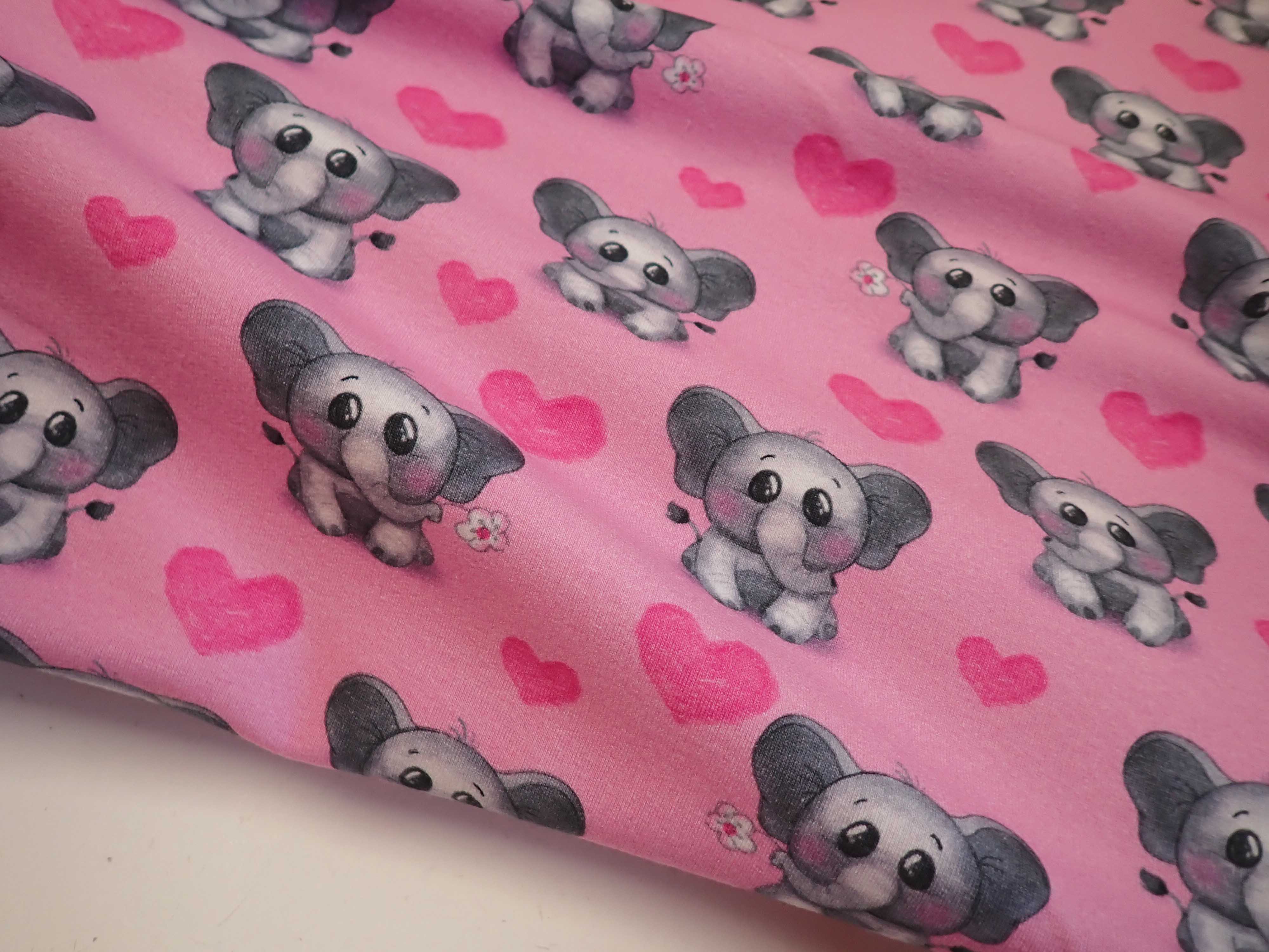 PLETENINA - JERSEY - FOTOTISK - SLONÍCI