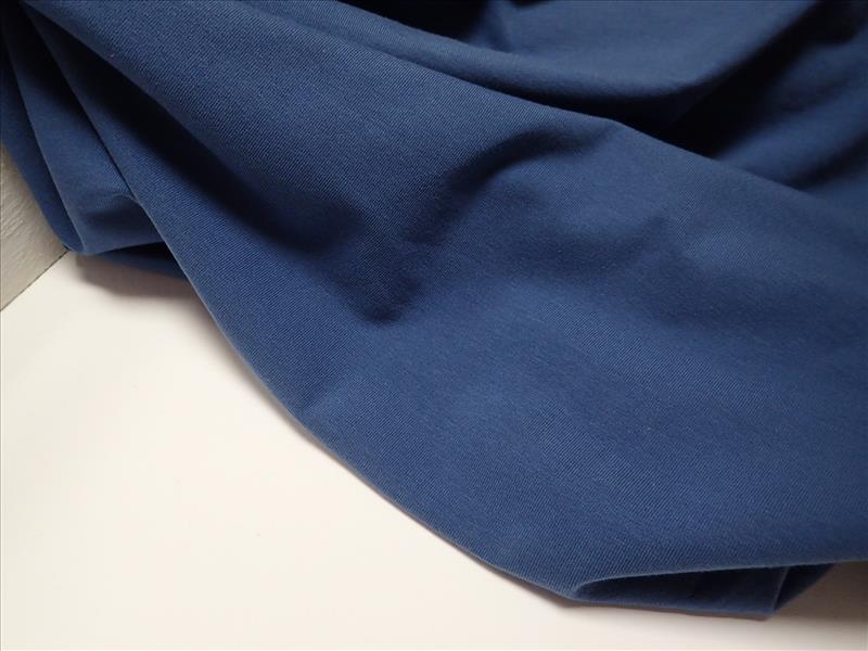 PLETENINA - DŽÍNOVĚ MODRÁ - BIO BAVLNA