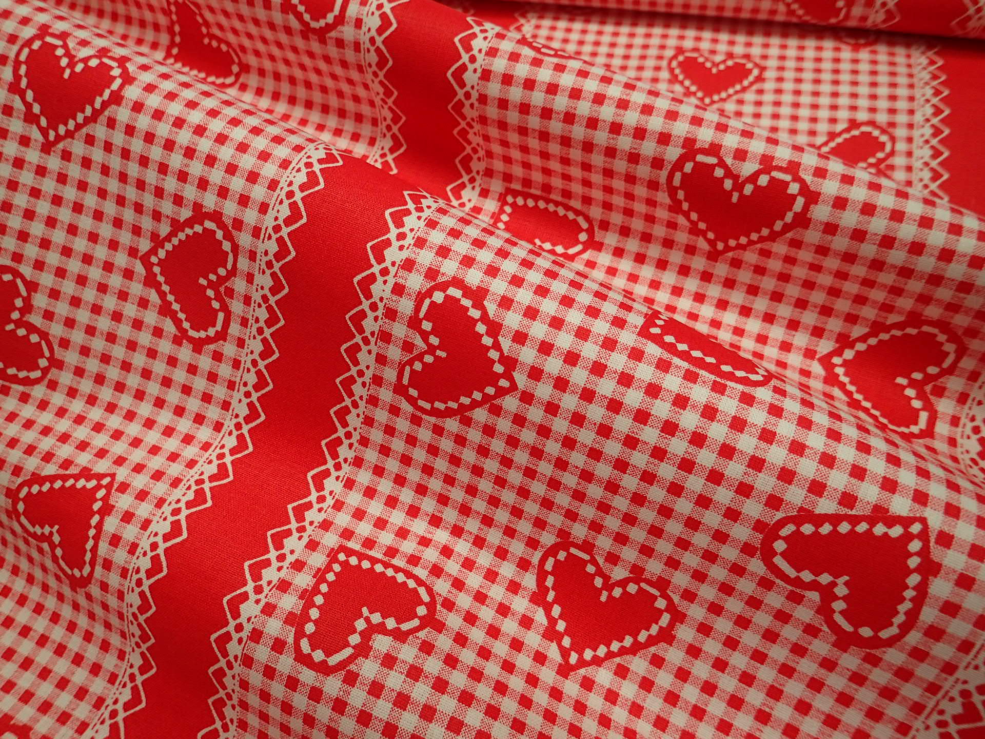 LÁTKA - SRDÍČKA - ČERVENÁ + BÍLÁ