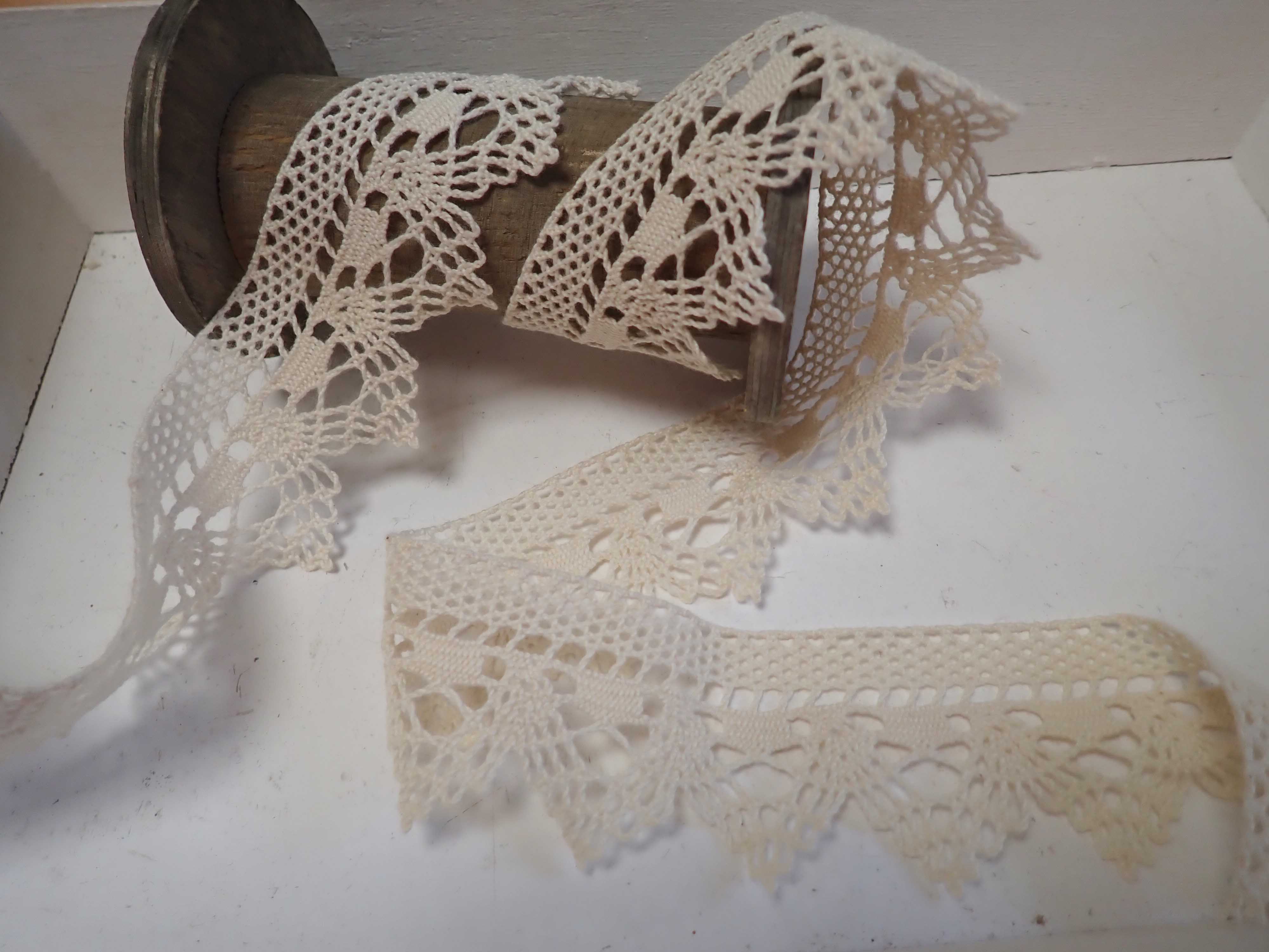 KRAJKA PALIČKOVANÁ BAVLNĚNÁ - PŘÍRODNÍ