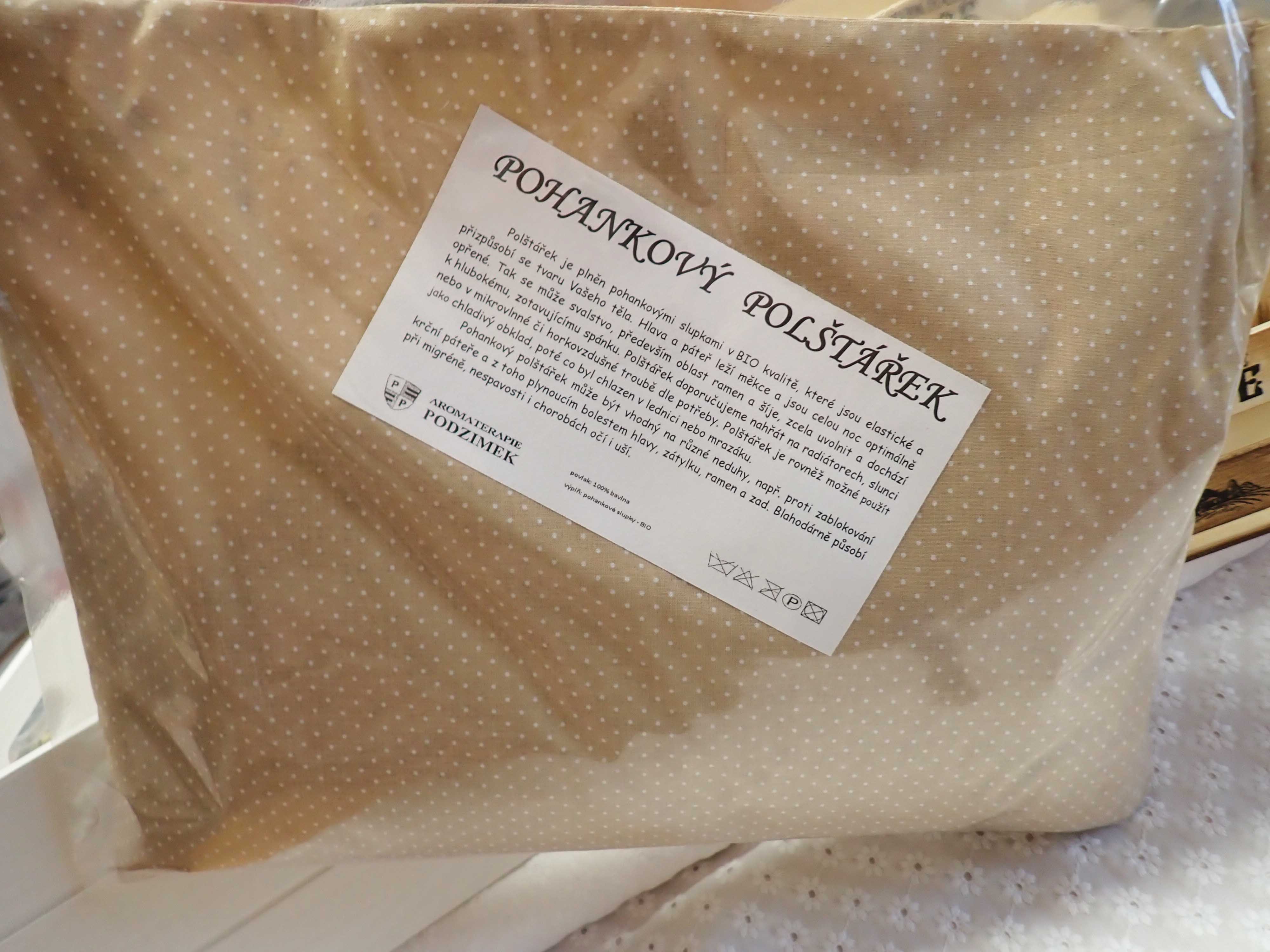 NAHŘÍVACÍ POHANKOVÝ POLŠTÁŘEK - VELKÝ