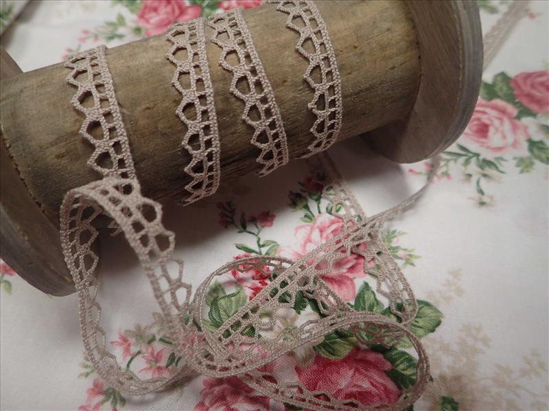 krajka - paličkovaná - BARVA LNĚNÁ