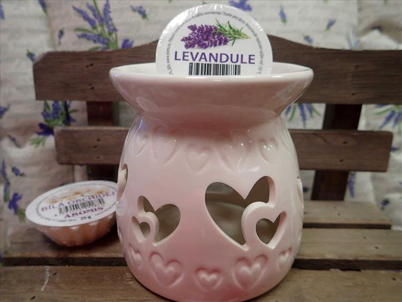 AROMALAMPA - BÍLÁ - SRDÍČKA