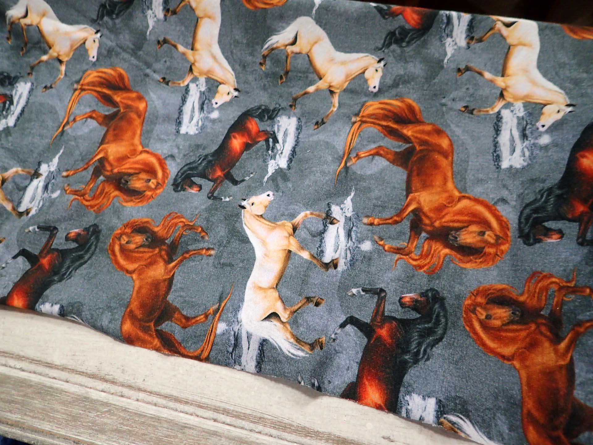 LÁTKA - TEPLÁKOVINA - FOTOTISK - KONĚ