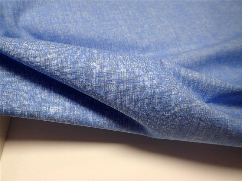 látka - LNĚNÝ EFEKT - SVĚTLE MODRÝ