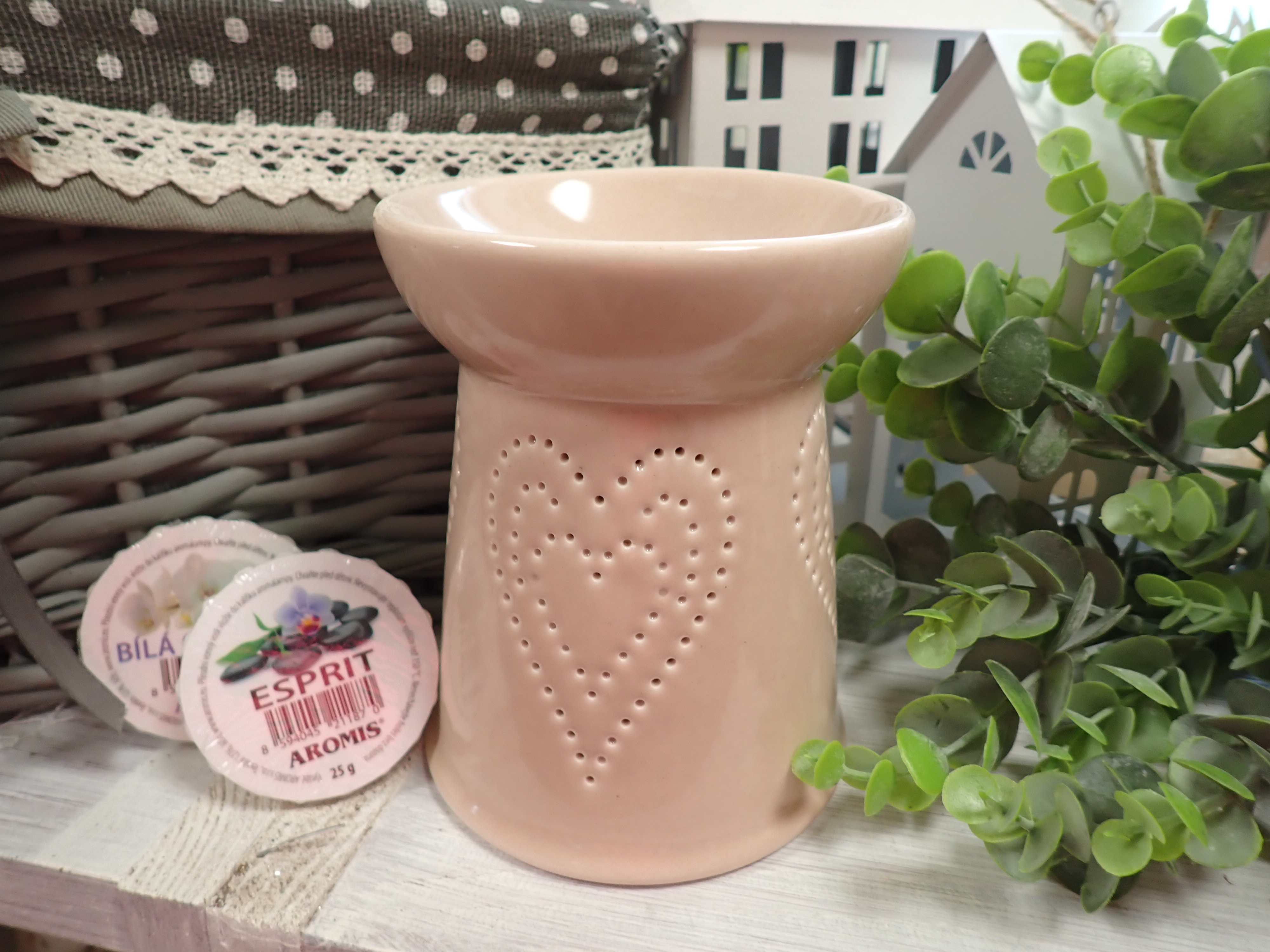 AROMALAMPA - BÉŽOVÁ - SRDÍČKO