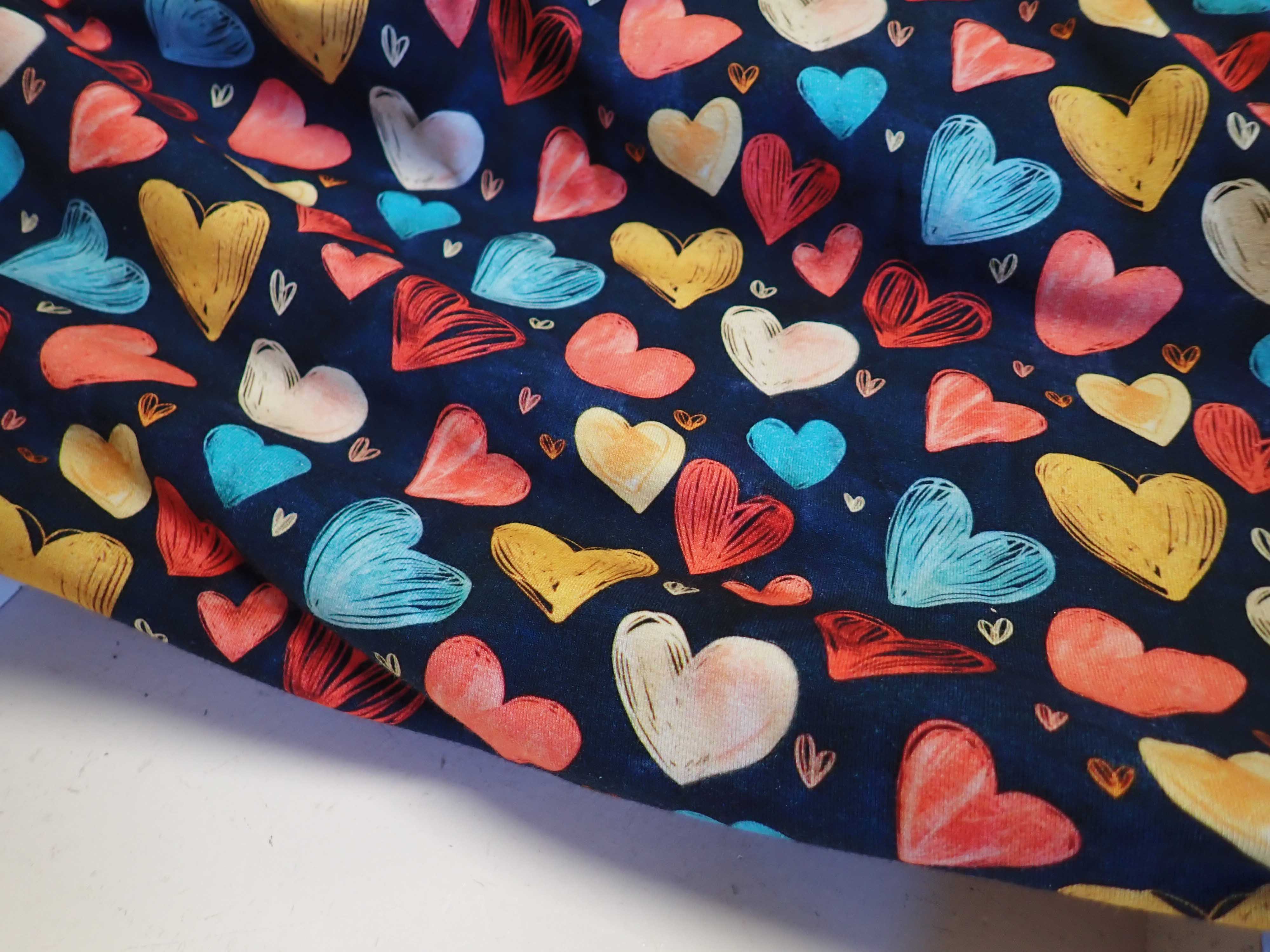 PLETENINA - JERSEY - FOTOTISK - SRDÍČKA