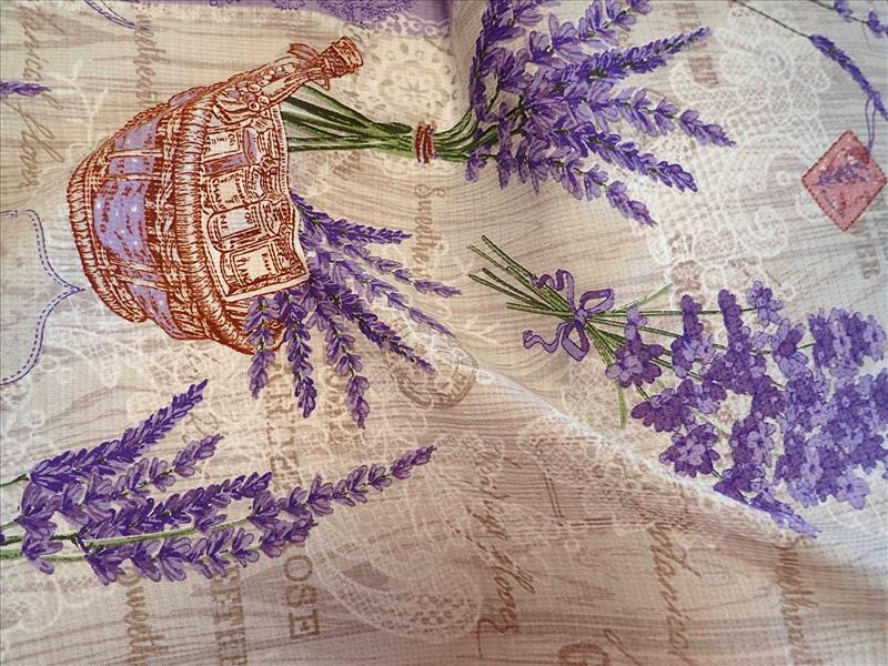 látka - WAFFLE - UTĚRKOVINA - LEVANDULE