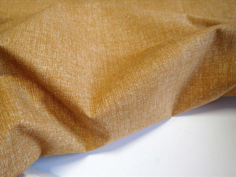 látka - LNĚNÝ EFEKT - TMAVĚ HOŘČICOVÝ