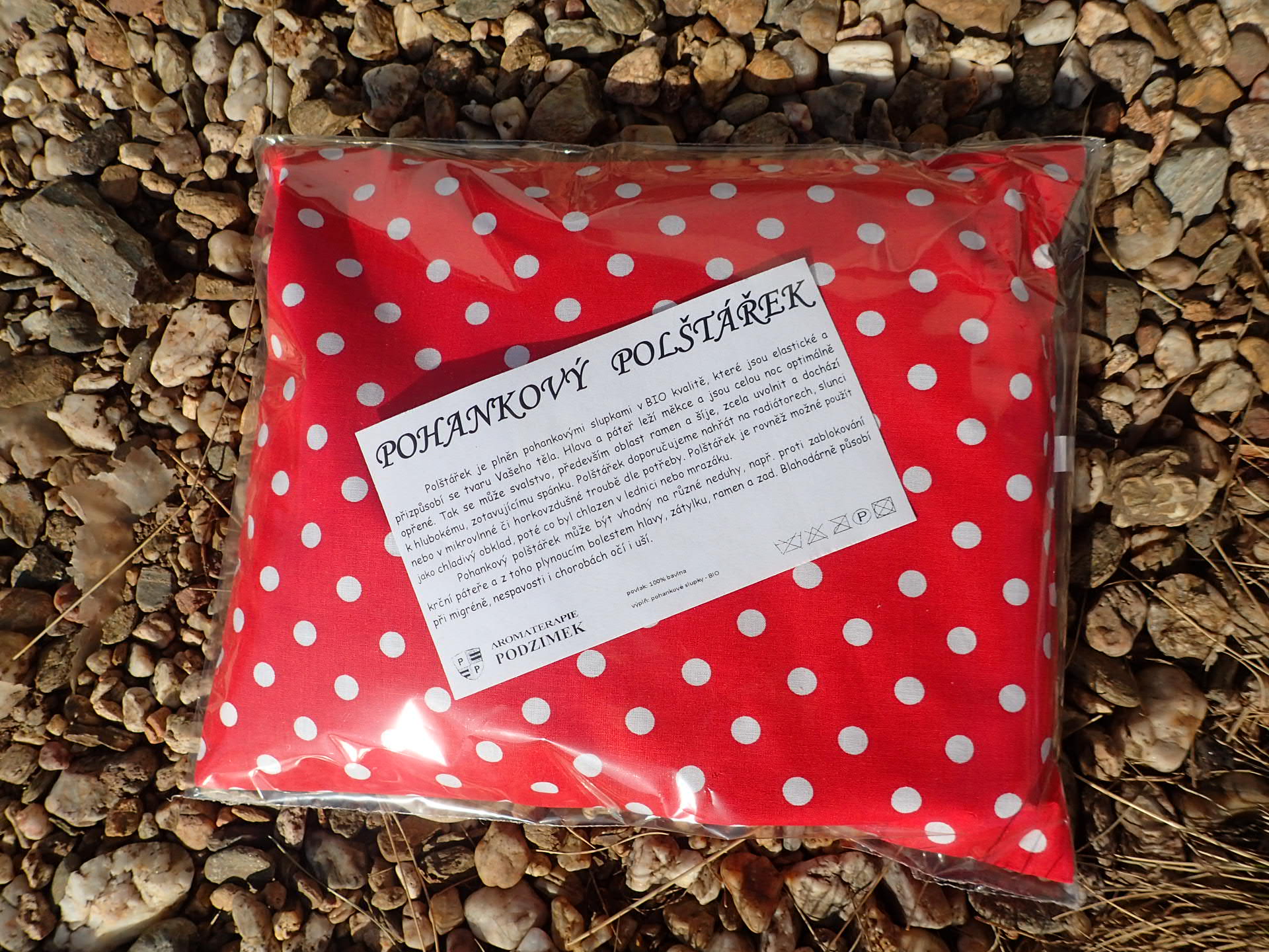 NAHŘÍVACÍ POHANKOVÝ POLŠTÁŘEK - STŘEDNÍ