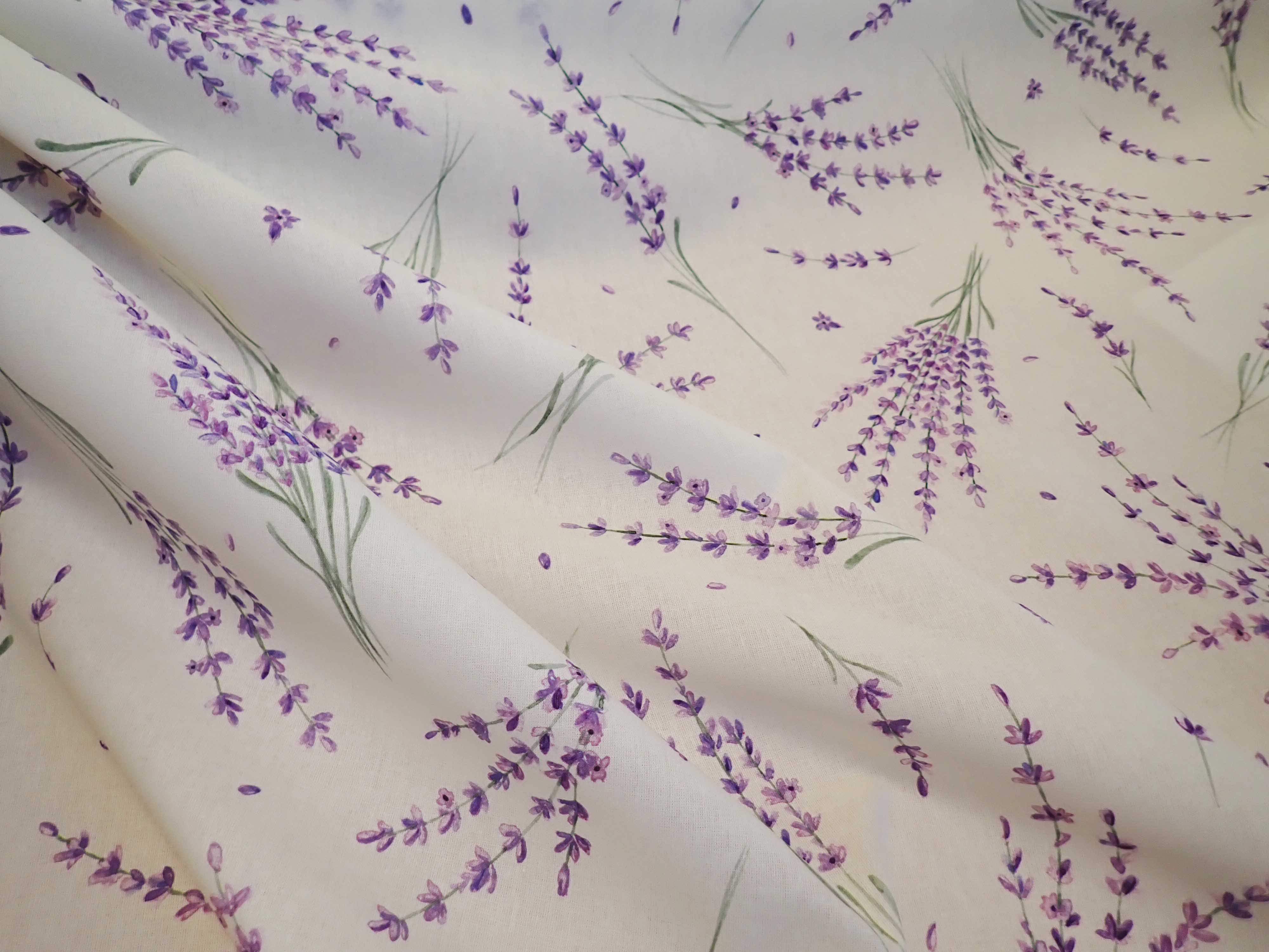 LÁTKA - POPELÍN - LEVANDULE