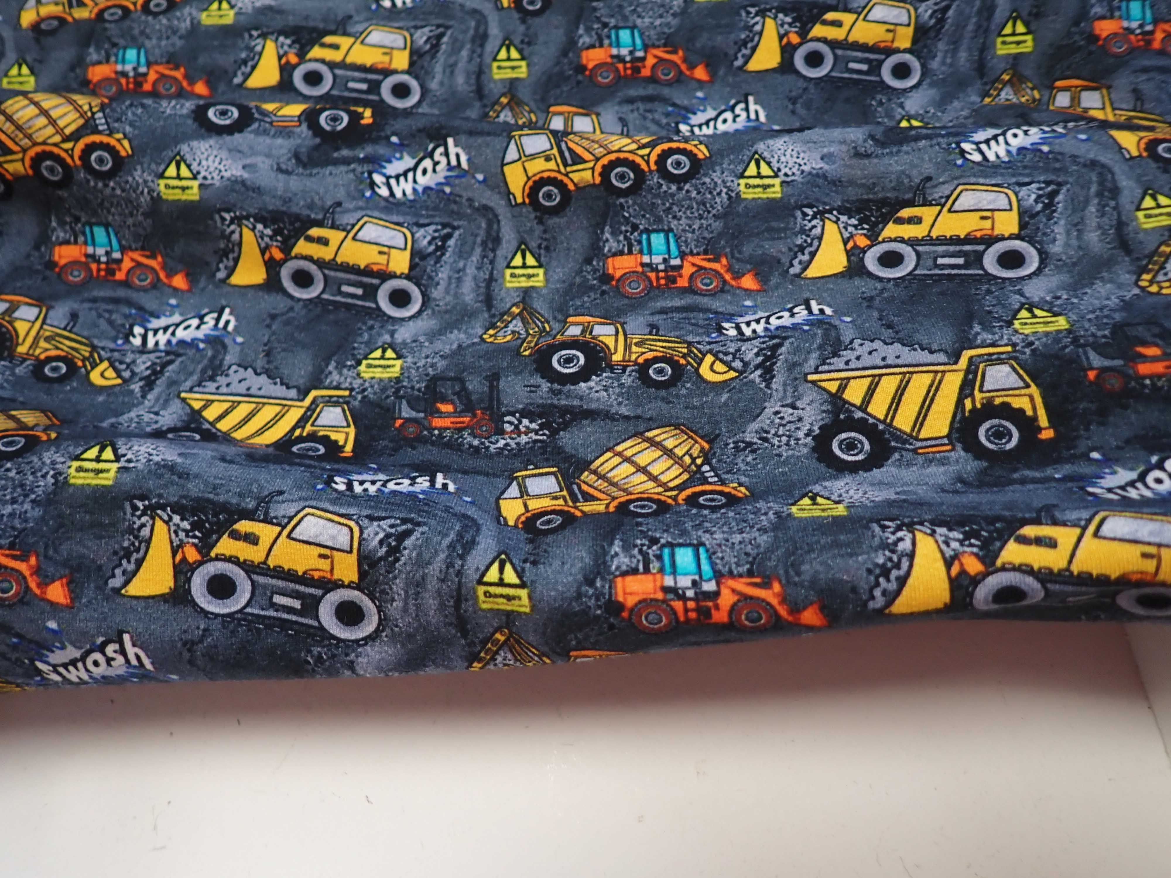 PLETENINA - JERSEY - FOTOTISK - STAVEBNÍ STROJE