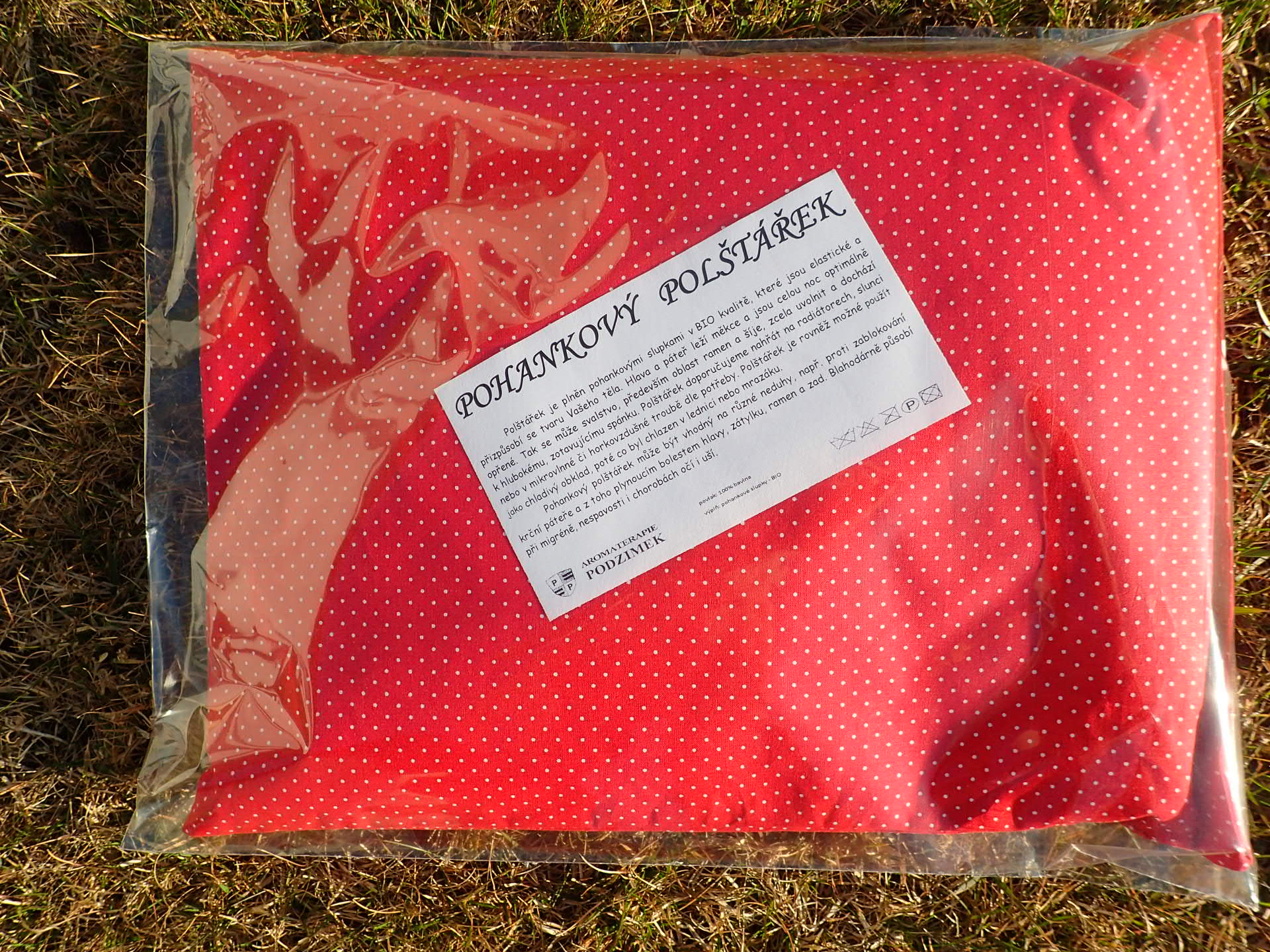 NAHŘÍVACÍ POHANKOVÝ POLŠTÁŘEK - VĚTŠÍ