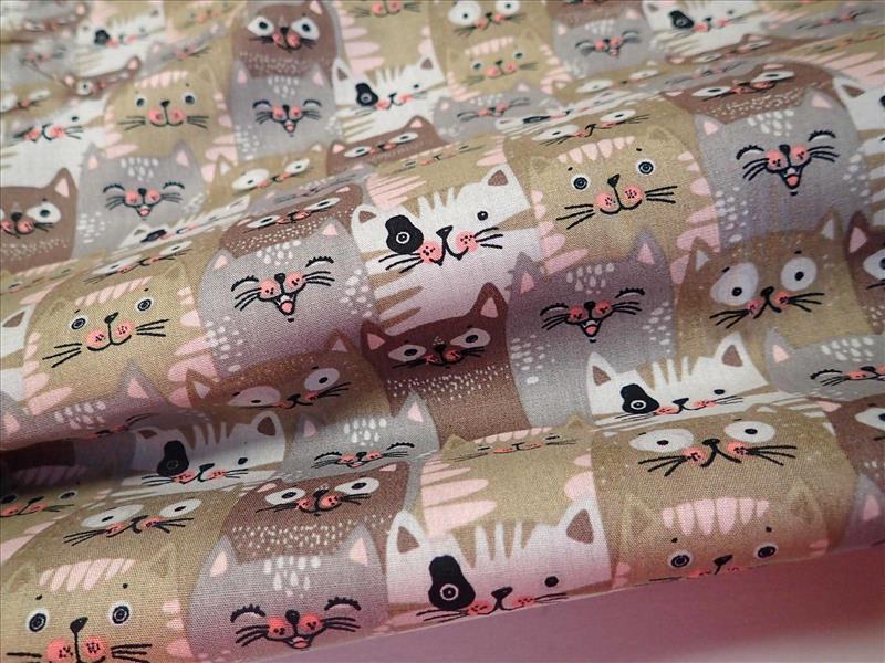 LÁTKA - POPELÍN - KOČKY