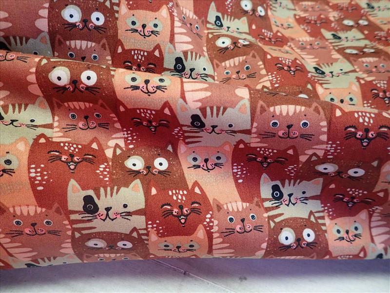 LÁTKA - POPELÍN - KOČKY