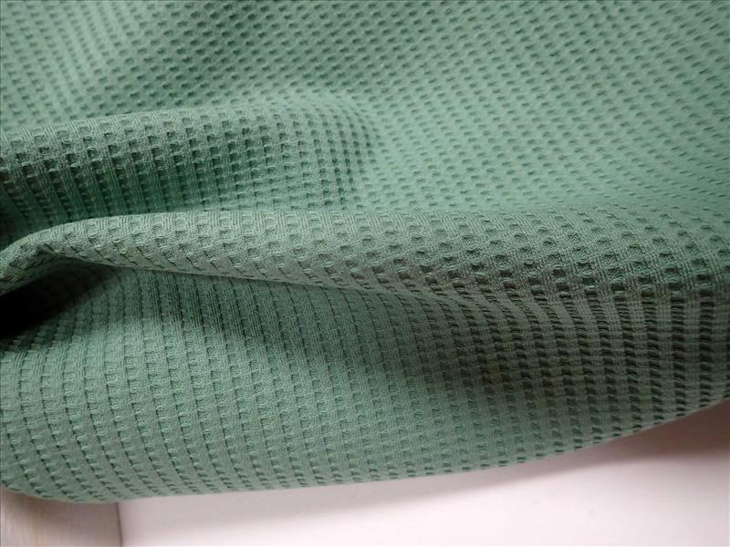 látka - WAFFLE - MENTOLOVÁ - JERSEY