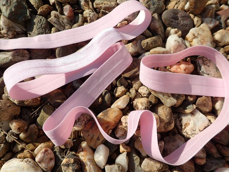 ELASTICKÝ ŠIKMÝ PROUŽEK - SVĚTLE RŮŽOVÝ - ŠÍŘE 18 MM