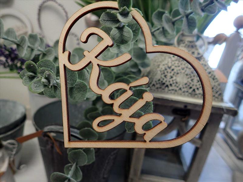 Nápis - SRDCE + JMÉNO