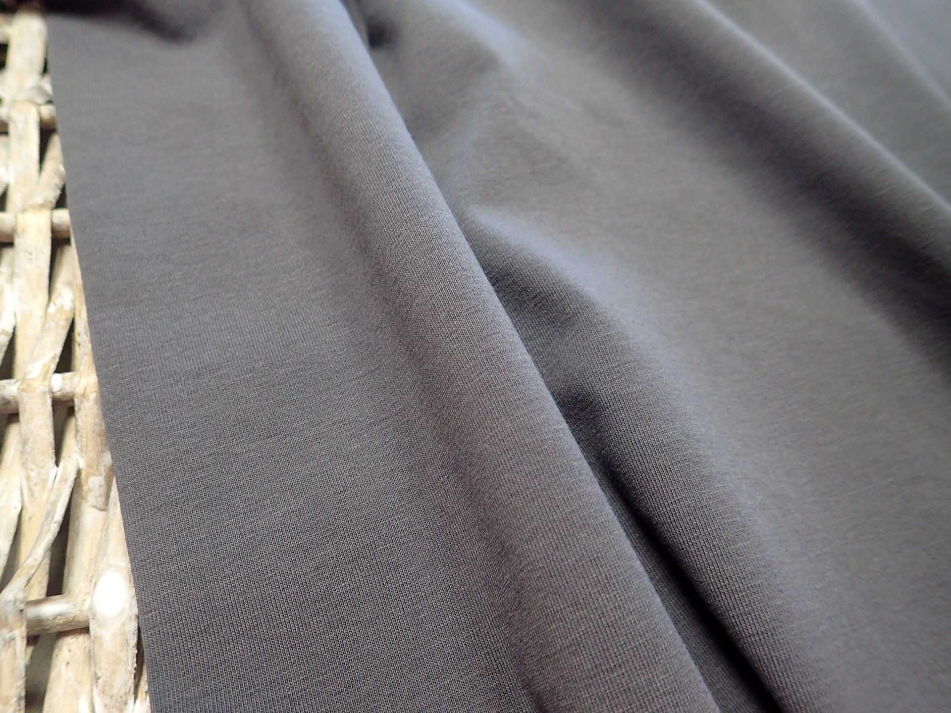 PLETENINA - JERSEY - ŠEDÁ JEDNOBAREVNÁ