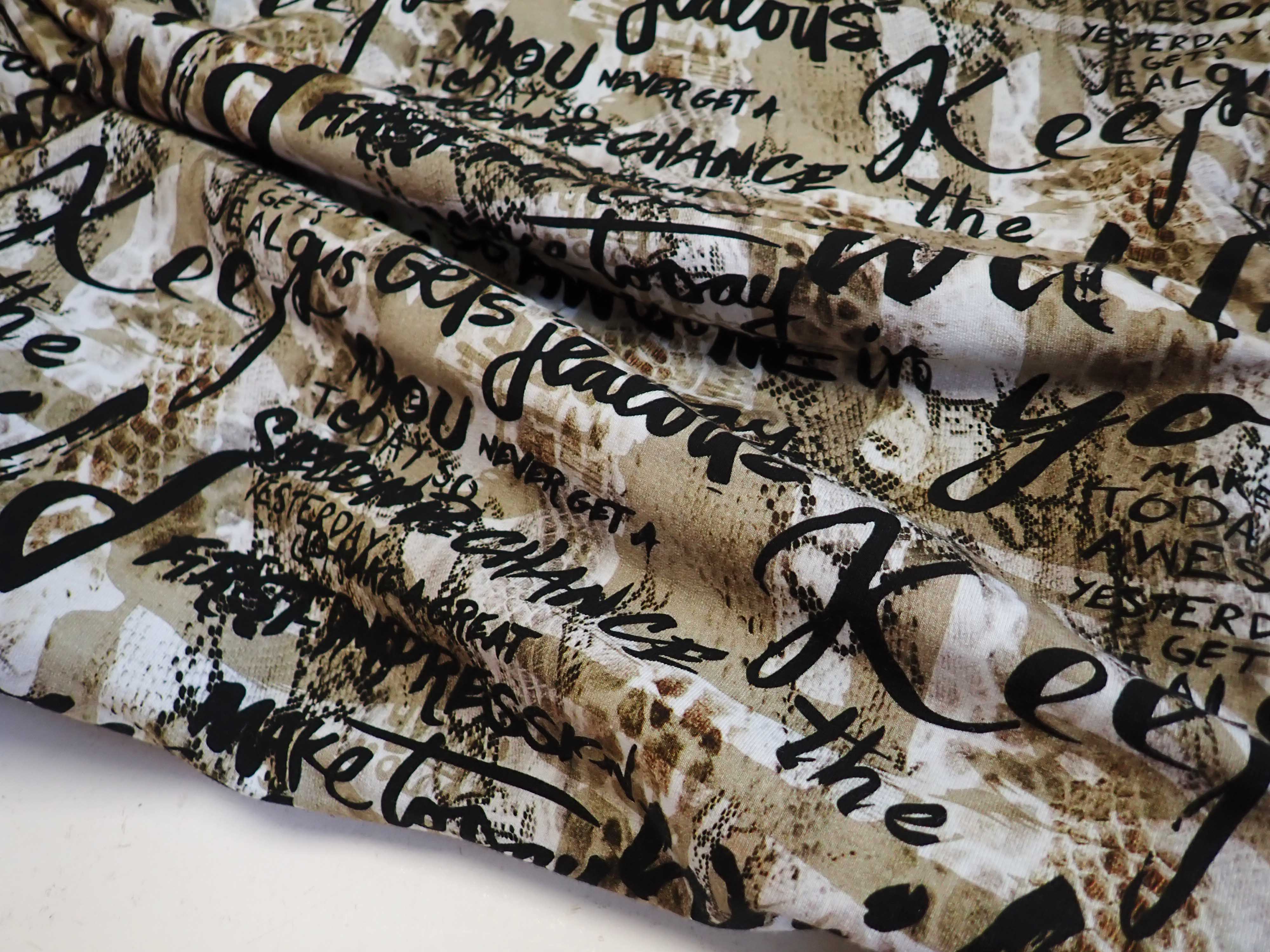 PLETENINA - JERSEY - FOTOTISK - PÍSMO