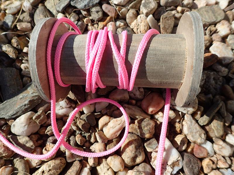 Oděvní šňůra - SYTĚ RŮŽOVÁ