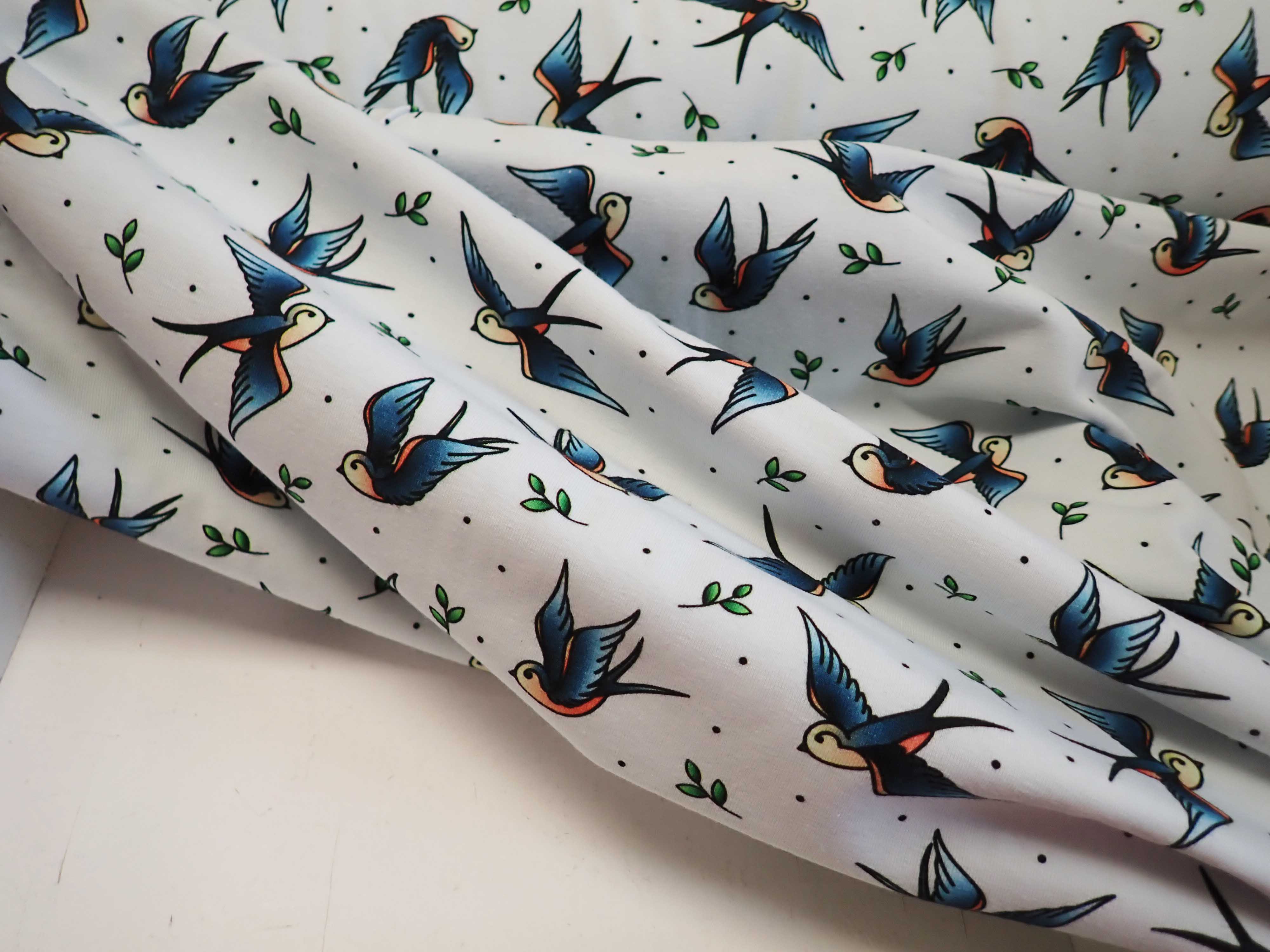 PLETENINA - JERSEY - FOTOTISK - VLAŠTOVKY