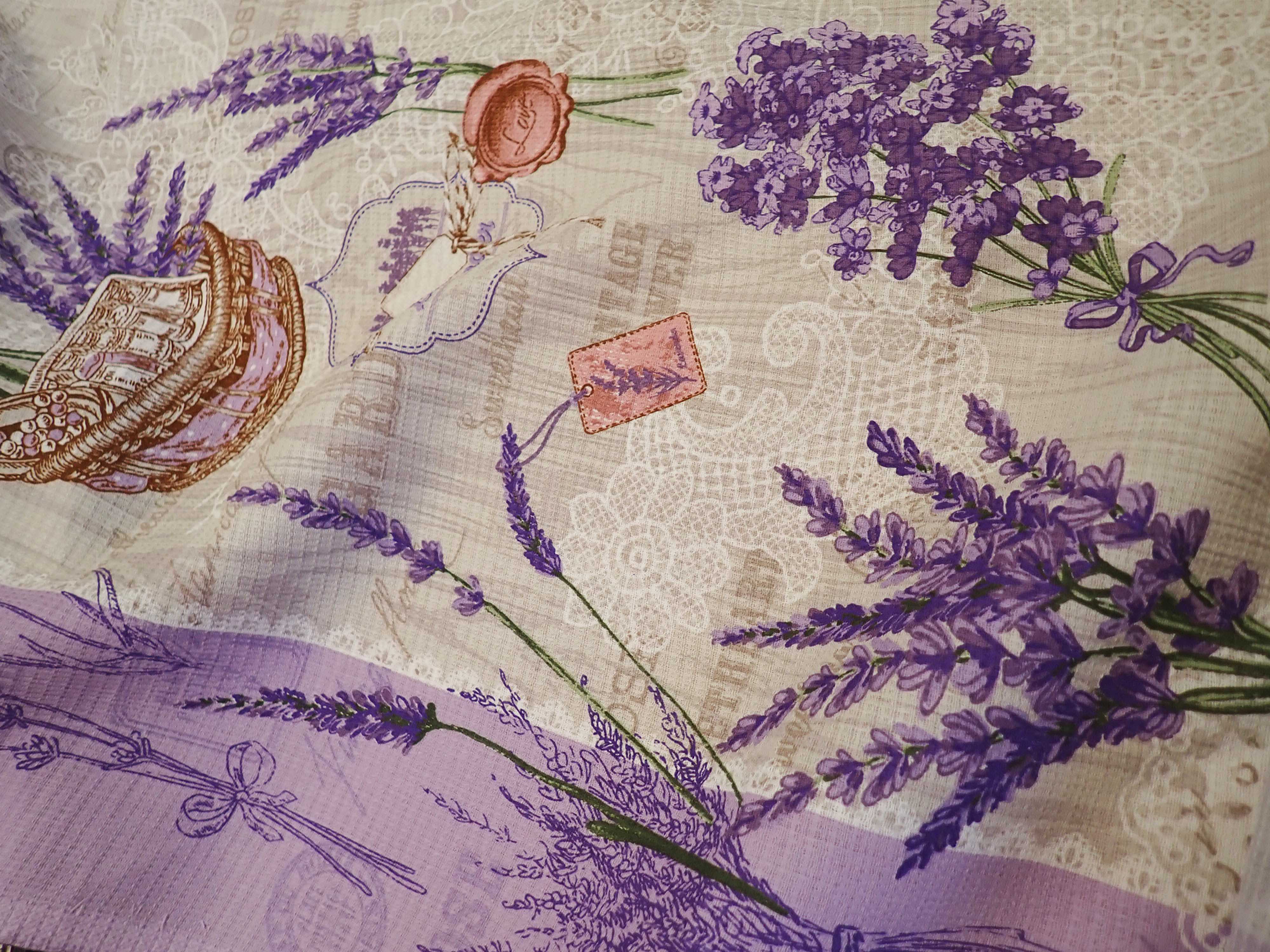 látka - WAFFLE - UTĚRKOVINA - LEVANDULE