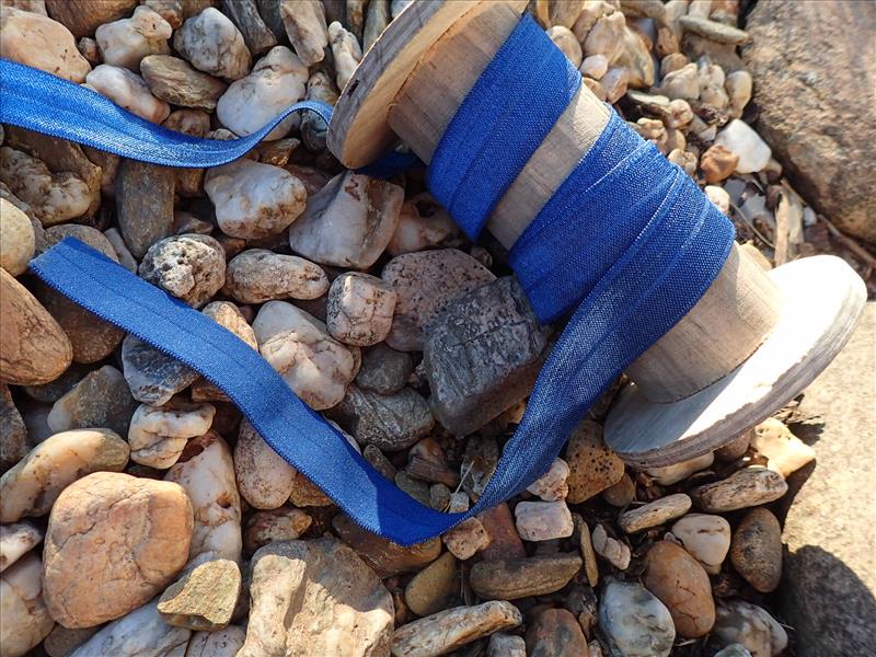 ELASTICKÝ ŠIKMÝ PROUŽEK - TMAVĚ MODRÝ - ŠÍŘE 20 MM