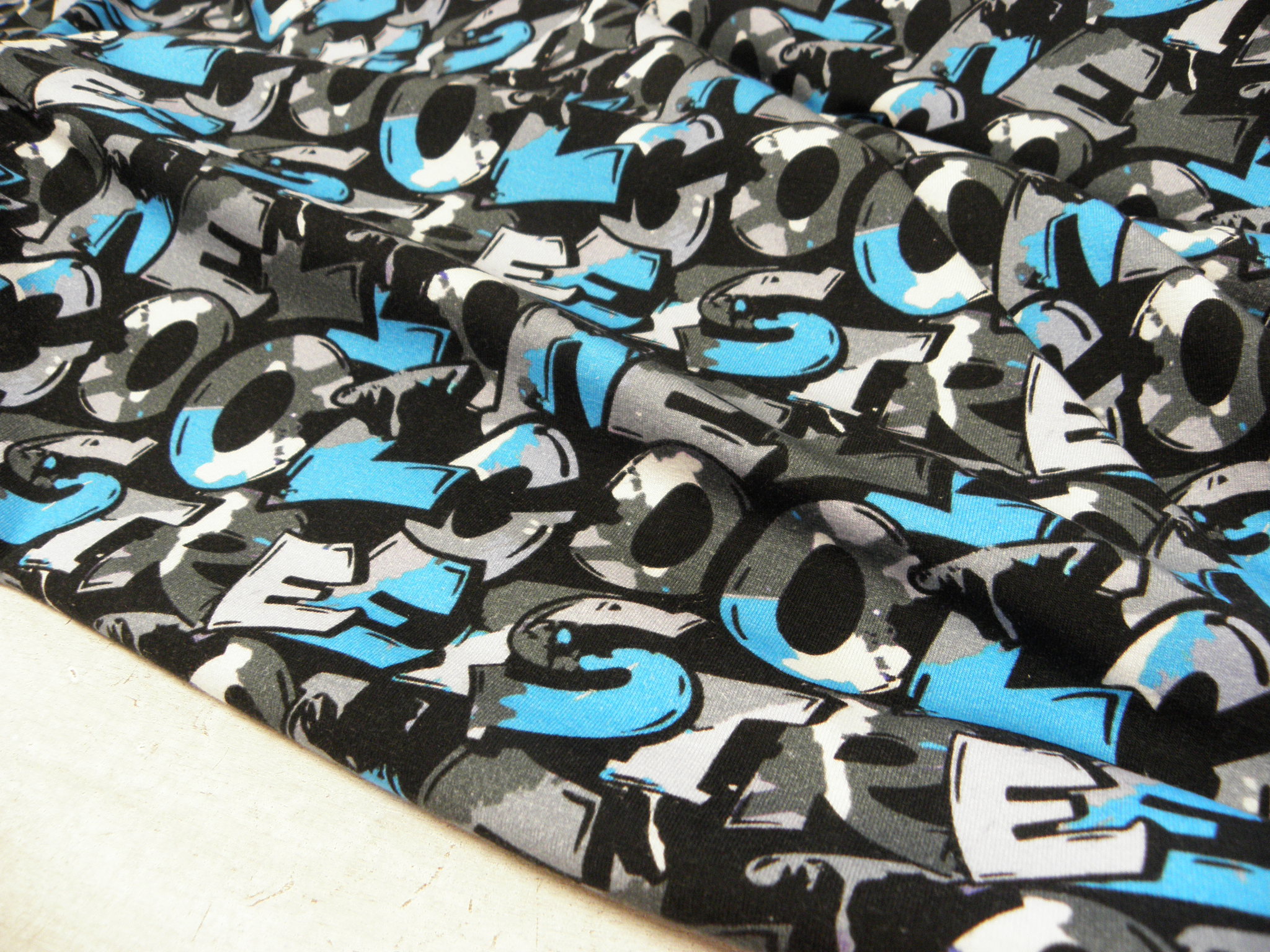 PLETENINA - JERSEY - FOTOTISK - PÍSMO