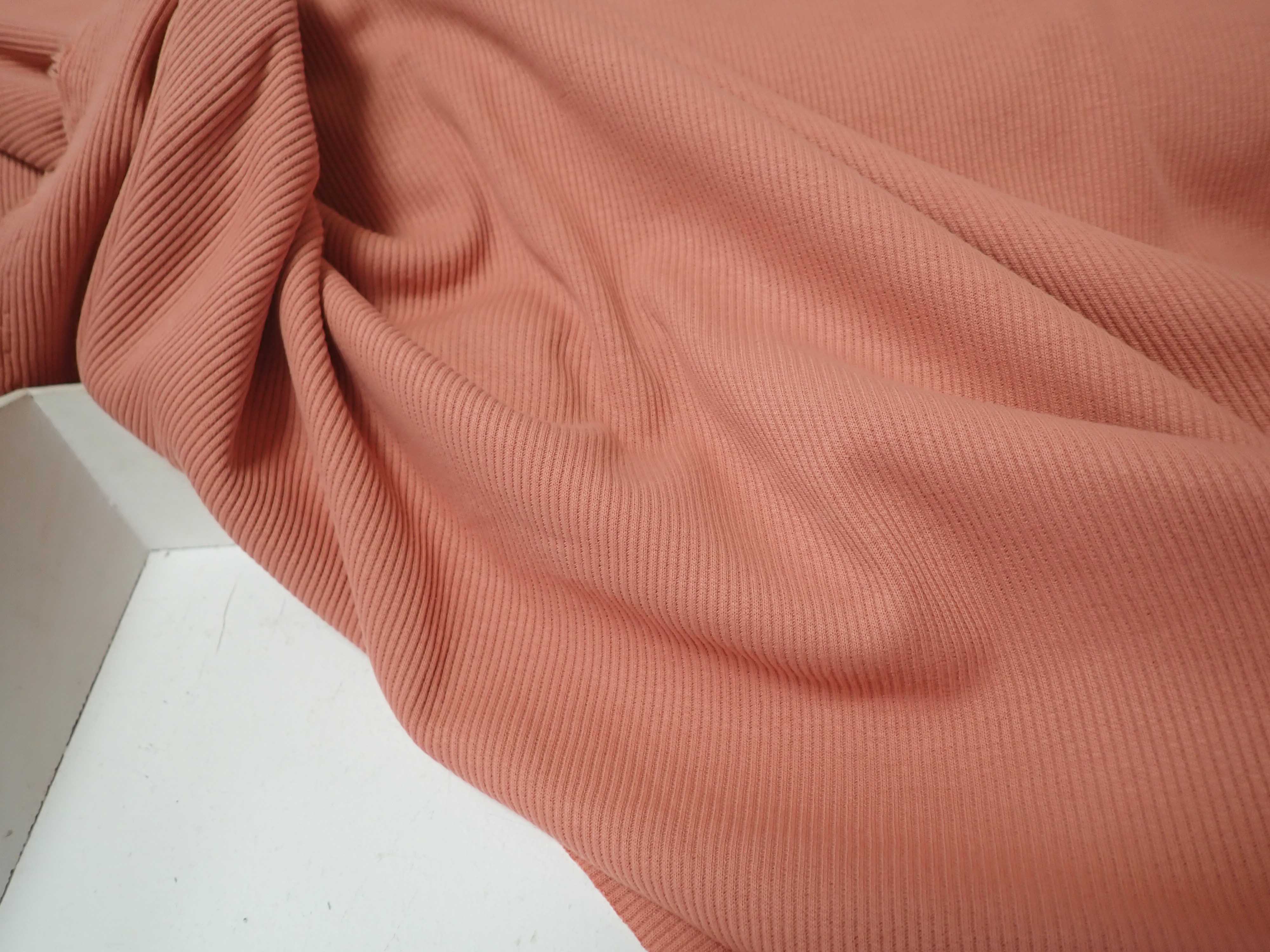 PLETENINA - JERSEY - ŽEBROVANÁ - LOSOSOVÁ