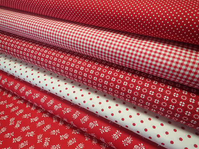 LÁTKA - ČERVENÁ + BÍLÝ PUNTÍK