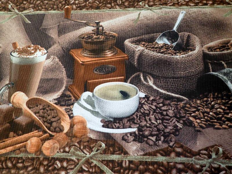 látka - WAFFLE - UTĚRKOVINA - KÁVA