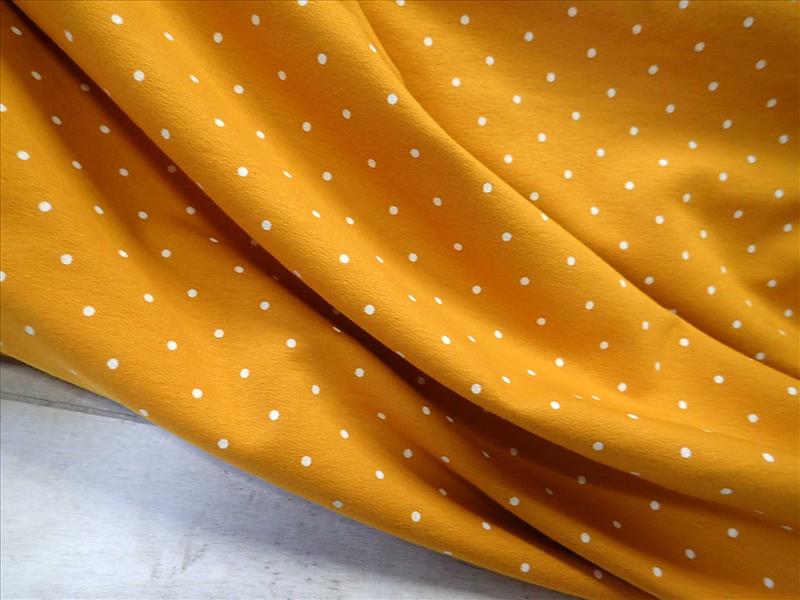 TEPLÁKOVINA - HOŘČICOVÁ + PUNTÍKY