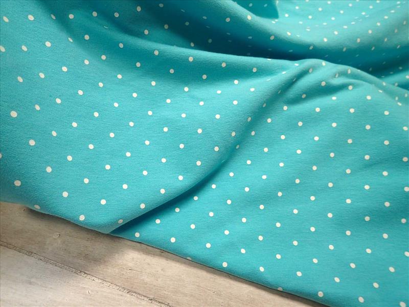 TEPLÁKOVINA - MENTOLOVÁ + PUNTÍKY